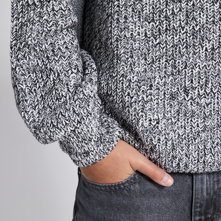 Knit sweater "Rob star" Black
